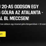 Unibet alternatív link és 20-as odds a Bajnokok Ligájára