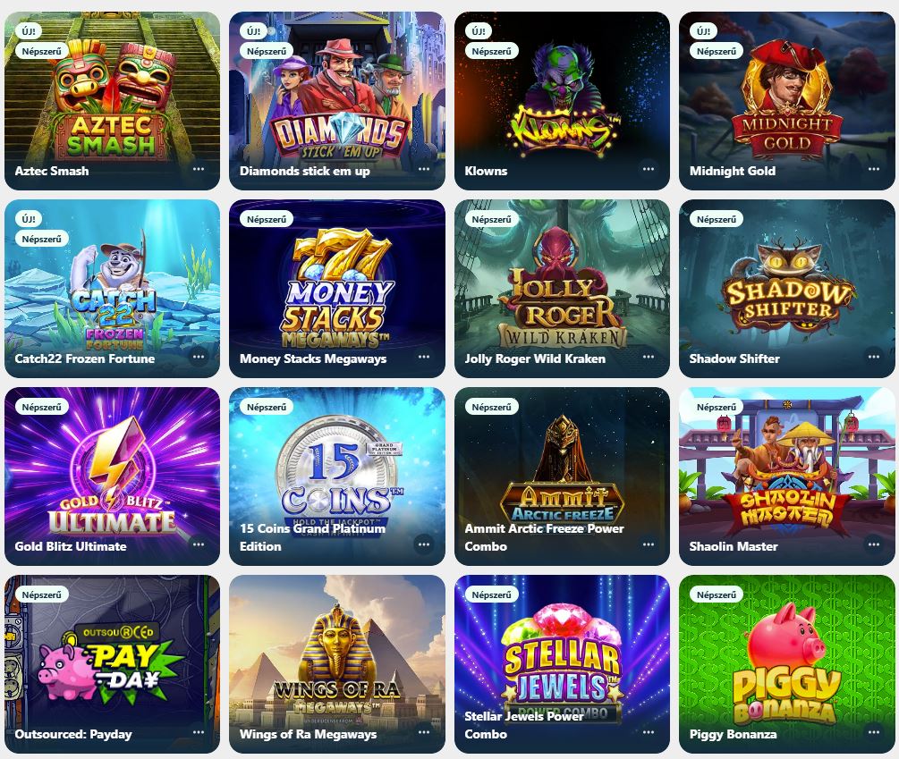 Boabet kaszinó kínálat